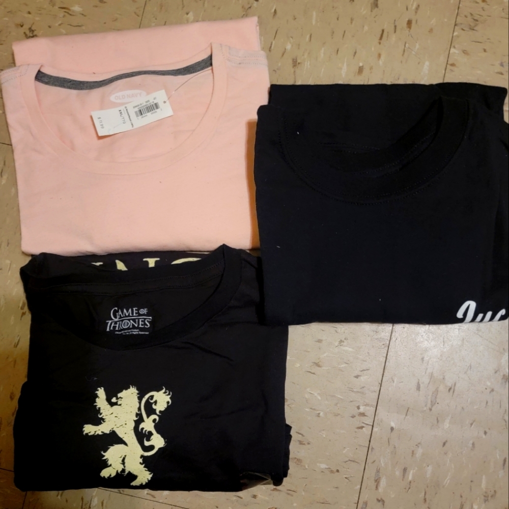 3 New Mens Tshirts 2xl (one is NSFW)